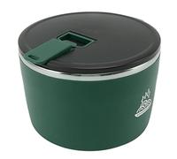 SIXRUN Tazón de Fideos de Acero Inoxidable 304 con Tapa, Diseño que No Escalda, para Dormitorio, Oficina, Almuerzo Diario, Asegurándose de Comer, 1300 Ml de Gran Capacidad (GREEN)