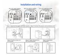 SIXRUN Termostato Inteligente Ajustable para Calefacción de CA del Hogar con WiFi Programación Semanal Modo Manual Fácil de Instalar y Usar Amplia Aplicación para el Hogar, Comercial e Industrial