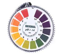 SIXRUN Tiras de Prueba de PH Papel de Prueba de PH Medidor de Nivel de 0-14 Resultados Rápidos y Precisos para Agua Cosméticos Saliva Orina con Tabla de Colores Fácil de Leer Diseño
