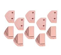 SIXRUN Tope de Cremallera Atractivo Brillante Reemplazo de Equipaje de Bricolaje para Bolsos, Tiendas de Campaña, Chaquetas 10 Juegos Aleación de Zinc 1,1 X 0,7 X 0,2 Pulgadas (Oro rosa)