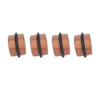 SIXRUN Tope de Puerta Cilíndrico Juego de 4 Topes de Puerta de Piso Resistentes de Madera Elegantes para Todo Tipo de Piso 4x4cm