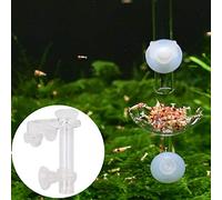 SIXRUN Tubo de Alimentación para Peces Herramienta Acrílica para Alimento de Camarones de Cristal para Alimentación Limpia en el Tanque Adecuado para Todos los Tanques de Peces 100% Nuevo