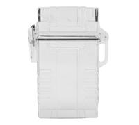 SIXRUN Tubo de Almacenamiento de Plástico, Contenedor Hermético Impermeable para Viajes de Acampada Al Aire Libre, Tamaño Mini Compacto de Bolsillo, 1 Unidad (White)