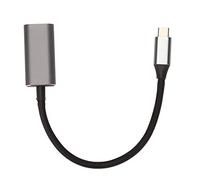 SIXRUN USB C a 4K 60Hz Adaptador de Aleación de Aluminio, Gris | Transmisión de vídeo Plug and Play, tipo C a para ordenador portátil y tableta, disipación de calor ultradelgada,