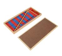 SIXRUN Varillas Numéricas Juego Educativo de Matemáticas de Madera para Niños Que Aprenden órdenes y Medidas Adecuado para 3 Años + Rojo Azul 10 Bloques 20 Varillas