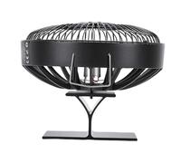 SIXRUN Ventilador para Chimenea Accionado por Calor, Ventilador de Estufa de Leña Redondo Silencioso de Aleación de Aluminio, Transferencia de Calor Eficiente, Ideal para Estufas de Leña 212-482