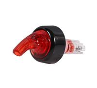 SIXRUN Vertedor de Botellas de Plástico, Medida de Disparo Rápido de 15 Ml para Cócteles de Vino Licor, con Material de Calidad Alimentaria, Se Adapta a la Mayoría de las Botellas (rojo)