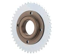 SIXRUN Volante sin Dientes, Piñón de Cadena Trasero de Aleación de Acero con 44T para Mini Scooter de Gas de Bolsillo ATV de 43 49