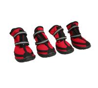 SIXRUN Zapatos Antideslizantes para Senderismo para Perros, Protectores Reflectantes con Suela de Goma para Mascotas con Interior Suave para Caminar Al Aire Libre sobre Nieve Helada (M)