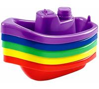 Sixstore Barcos flotantes para el baño para niños, juguetes divertidos Shopmonk, paquete de 5