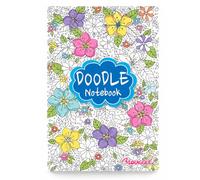 Sixstore Bloc de notas A5 Doodle Colourin de 96 páginas a rayas, notas relajantes de terapia, 1 libro al azar