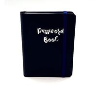 Sixstore Cuaderno de contraseñas A-Z con pestañas para información de inicio de sesión en Internet, tamaño pequeño, cuaderno de bolsillo para computadora, sitio web, azul marino