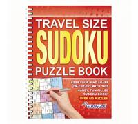 Sixstore Sudoku - Cuaderno de rompecabezas (tamaño A5, encuadernado en espiral, color naranja