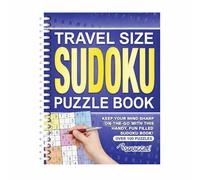 Sixstore Sudoku - Libro de rompecabezas de tamaño A5 con espiral, color morado oscuro
