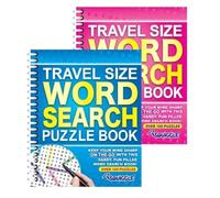 Sixstore Wiro - Libro de rompecabezas con espiral tamaño A5, tamaño de viaje, búsqueda de palabras, 1 color enviado al azar