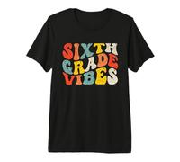 Sixth Grade Vibes 6th Grade Teacher Boys Kids Back to School Camiseta Premium
