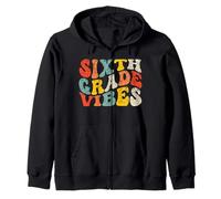Sixth Grade Vibes 6th Grade Teacher Boys Kids Back to School Sudadera con Capucha