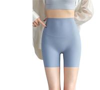 Sixth Pandas - Pantalones cortos moldeadores sin costuras, cintura enrollable, invisibilidad debajo de los vestidos, pantalones cortos de enfriamiento antirozaduras, Azul-A, XL