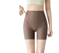 Sixth Pandas - Pantalones cortos moldeadores sin costuras, cintura enrollable, invisibilidad debajo de los vestidos, pantalones cortos de enfriamiento antirozaduras, marrón oscuro, 3XL