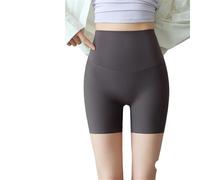 Sixth Pandas - Pantalones cortos moldeadores sin costuras, cintura enrollable, invisibilidad debajo de los vestidos, pantalones cortos de enfriamiento antirozaduras, gris, XL