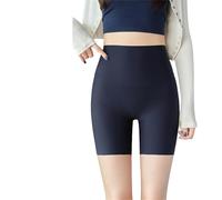 Sixth Pandas - Pantalones cortos moldeadores sin costuras, cintura enrollable, invisibilidad debajo de los vestidos, pantalones cortos de enfriamiento antirozaduras, Azul-B, 3XL
