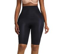 Sixth Pandas - Pantalones cortos moldeadores sin costuras que se mantienen en su lugar, invisibilidad sin costuras, pantalones cortos de cintura que no se enrollan, tela más delgada y suave, Negro, S