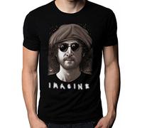 Sixtion John Lennon Imagine The Beatles Band Music T-Shirt Medium