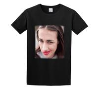 Sixtion Kid's Miranda Sings Katoen Zwart Pullover Men's Crewneck T-Shirt Short Sleeve Top Unisex Pure Cotton tee Black XXXL