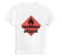 Sixtion Soulya Men's Massive Attack Blue Lines Hip Pop Cotton T Shirt Size US White Large