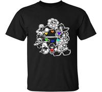 Sixtion WanDi Men's Undertale Crew Neck T Shirt Black 3XL
