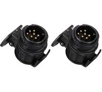 SIXTOL Adaptor DE Remolque | 13 a 7 Pines | Adaptador de Enchufe para Enganche de Remolque | Reducción | Remolque | Portabicicletas | Caravana (Paquete de 2)