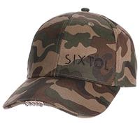 SIXTOL B-Cap Gorra de béisbol con luz LED, 25 LM, Carga a través de USB, tamaño Universal, Camuflaje, Talla única