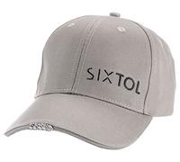 SIXTOL B-Cap Gorra de béisbol con luz LED, 25 LM, Carga a través de USB, tamaño Universal, Gris, Talla única
