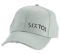 SIXTOL B-Cap Gorra de béisbol con luz LED, 25 LM, Carga a través de USB, tamaño Universal, Verde, Talla única