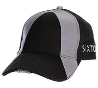 SIXTOL B-Cap Safety - Gorra de béisbol Reflectante con luz LED, 25 LM, Carga Mediante USB, Talla Universal, Color Negro