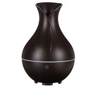 SIXTOL Bloom Aroma Difuzer 200 ml Humidificador ultrasónico para humidificación y Fragancia del hogar, Dormitorio, Oficina, aromaterapia, para aceites Esenciales (Madera Oscura)