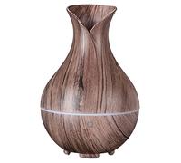 SIXTOL Bloom Aroma Difuzer | 200 ml | Humidificador ultrasónico | para humidificar el Aire y la Fragancia del hogar, Dormitorio, Oficina | para aceites Esenciales | Madera Gris