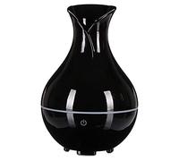 SIXTOL Bloom Aroma Difuzer Humidificador Ultrasónico de 200 ml para Humidificación y Fragancia del Hogar, Dormitorio, Oficina, Aromaterapia para Aceites Esenciales (Brillo Negro)