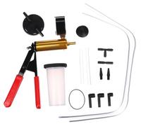 SIXTOL Brake Tester 16 Dispositivo de Purga de Frenos | Bomba de vacío para Purga de Frenos | Set para Comprobador de vacío Manual con Bolsa de Transporte roja