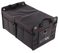 SIXTOL CAR COMPACT 14 PRO | Organizador de maletero 14 compartimentos | Plegable con tapa | Material impermeable 1680D | Con correas y ganchos de fijación