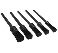 SIXTOL Car Detailing Brush 5 Hard | Set de cepillos Duros de precisión | Limpieza Interior y Exterior | Detailing Auto