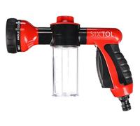 SIXTOL Car Detailing Spray 2 | Pistola de Lavado de Coches | Limpieza de Espuma | Pistola de Lavado con dispensador de jabón | 8 Modos de pulverización | Limpiador a presión para Coche | Pulverizador