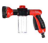 SIXTOL Car Detailing Spray 2 | Pistola de Lavado de Coches | Limpieza de Espuma | Pistola de Lavado con dispensador de jabón | 8 Modos de pulverización | Limpiador a presión para Coche | Pulverizador