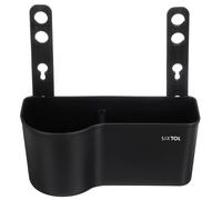 SIXTOL Car Storage 1 | Organizador multifunción para reposacabezas con portavasos, Caja de pañuelos, Accesorios de Viaje para Coche, Color Negro