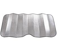 SIXTOL Car Sunshade Pro 6 | Parasol para Parabrisas Delantero | Protección Solar y contra el Calor | Universal 150x70 cm | Poliéster Burbuja Negro