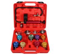 SIXTOL Cooling Tester 14 - Comprobador de Sistema de enfriamiento (0 - 2,5 Bar, 14 Unidades, medidor de Sistema de refrigeración, Herramienta de extracción de refrigeración, Sensor de Temperatura 0 -