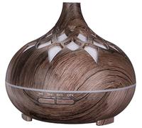 SIXTOL Difusor de Aroma con LED | Palma Color Madera Gris 500 ml