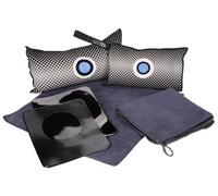 SIXTOL DRY CAR SET Juego de 6 cojines para deshumidificación del coche, cojín de 350 g, cojín de 1000 g, 2 paños para coche, 2 alfombrillas antideslizantes para coche