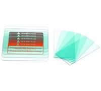 SIXTOL Lentes de repuesto para casco de soldadura solar con oscurecimiento automático, 10 unidades, repuesto para máscara de soldadura, 5 lentes de repuesto interiores y 5 exteriores
