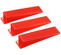 SIXTOL LEVEL SYSTEM WEDGE Cuñas de nivelación, 100uds, Rojo